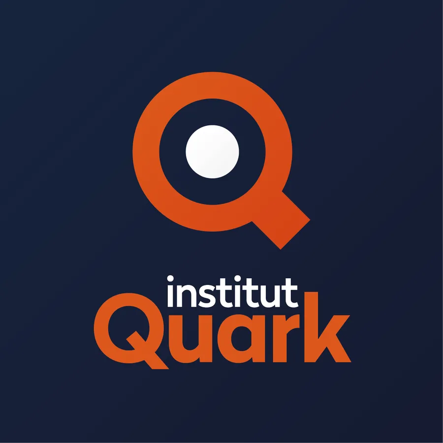 Logo de l'institut Quark sur fond foncé
