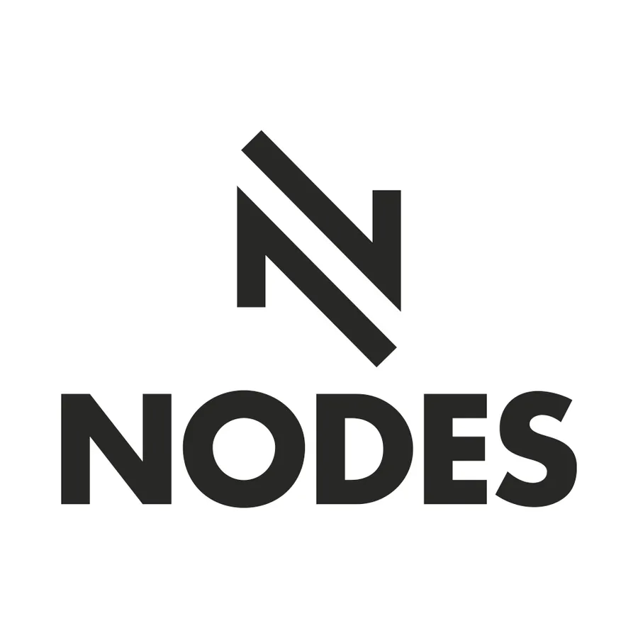 Logo sur fond clair de l'agence en marketing NODES