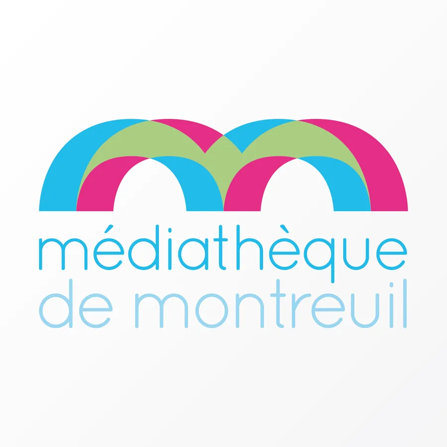 Logo en version claire de la médiathèque de Montreuil