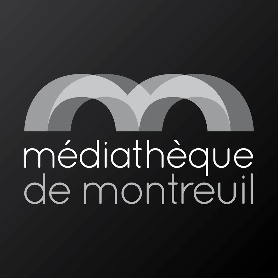 Logo en version noire de la médiathèque de Montreuil