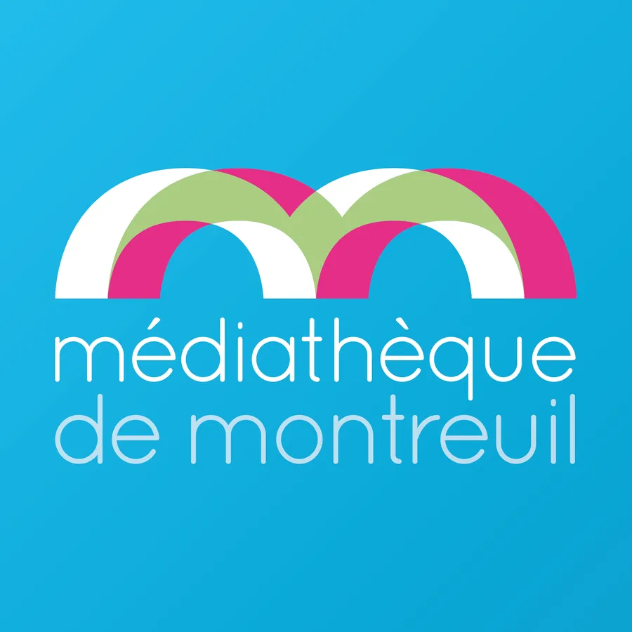 Logo en version foncée de la médiathèque de Montreuil
