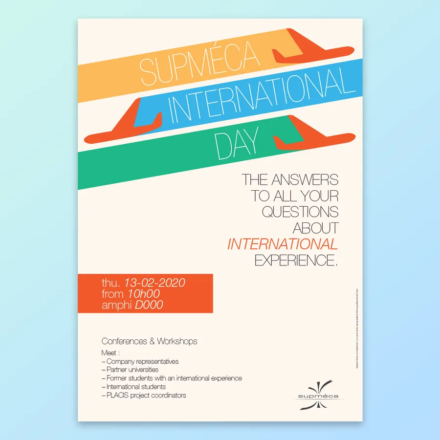 Affiche de l'internation Day de Supméca